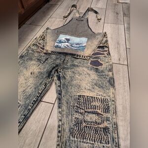 Pink + Dolphin Overalls